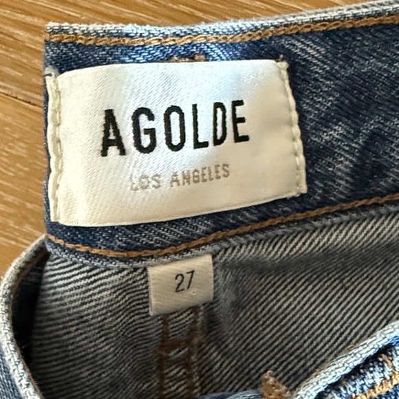 AGOLDE Parker Long Jean Shorts - Women’s size 27 - Picture 4 of 7